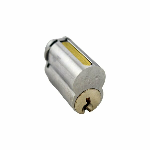 Yale Commercial Large Format IC 6 Pin Cylinder with SD Keyway US26D 626 Satin Chrome Finish 1210SD626